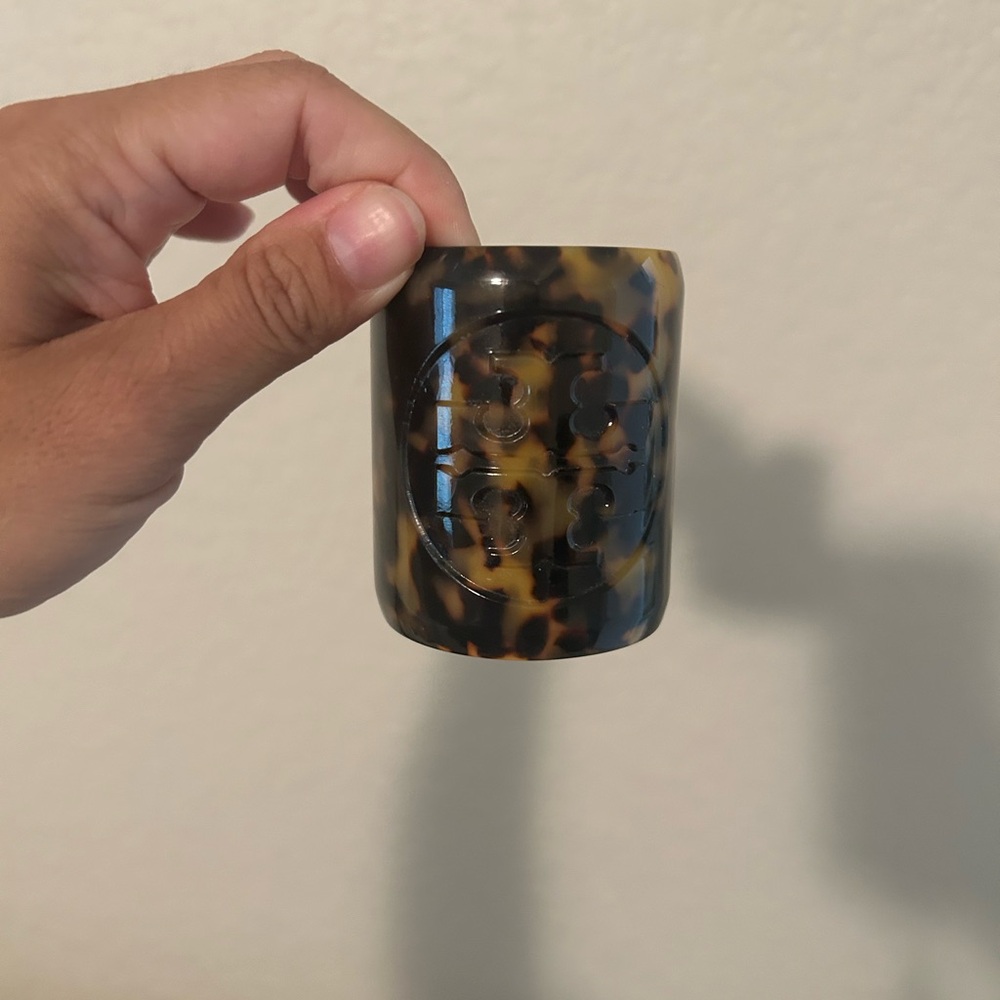 Tory Burch Resin Tortoise Cuff Bracelet